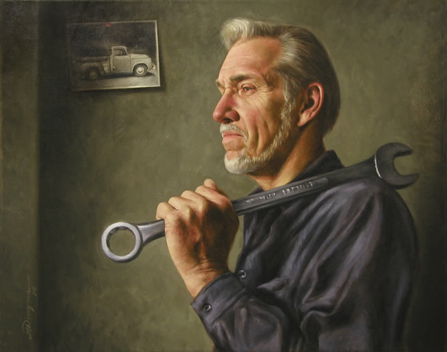 oil realists paintings by Alan Dingman